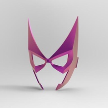 la cazadora de máscara moda dc comics cosplay batman 3d print model - Mito3D