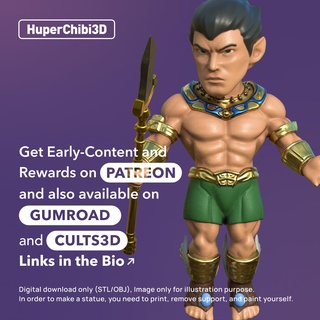 huperchibi - namor marvel namor xmen mutant super hero chibi huper3d  3d print model - Mito3D