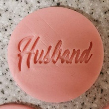 husband embosser ideal cupcakes decoration 3d print model - Mito3D
