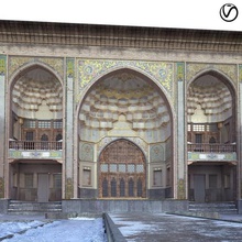 Husein Khan Haus tabriz Muqarnas Bogen historisch persisch irani Slamic iranisch Bagdad Geschichte Türkisch Mosaik Monument Islam Truthahn schließen 3d print model - Mito3D