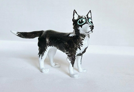 husky huskys lupo lupi cane cani cagnolino cagnolini cucciolo cuccioli carina animale mordere abbaiare pelliccia peloso 3d print model - Mito3D