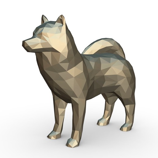 2 husky rakam oyun sanat hediye baskı takı lowpoly kolye <url> hayvan dekor heykelcik iç tasarım Minyatürler heykel oyuncak memeli köpek 3D print model - Mito3D