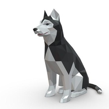 husky rakam oyun sanat hediye baskı takı lowpoly kolye <url> hayvan dekor heykelcik iç tasarım Minyatürler heykel oyuncak memeli köpek 3d print model - Mito3D
