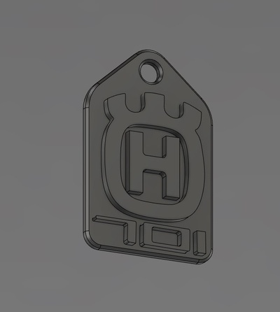 husqvarna 701 keytag arte enduro motociclo bicicletta ciclo sporca chiave portachiavi logo 3d print model - Mito3D