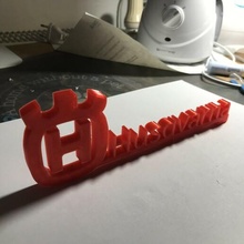husqvarna logo 3d print model - Mito3D