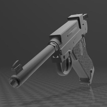husqvarna m40 vari la pistola arma da fuoco 9mm di riserva svezia 3d print model - Mito3D