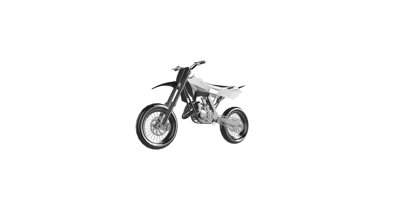 Husqvarna sm125 moto Motorrad Motor Fahrrad le la motorrad 3D print model - Mito3D