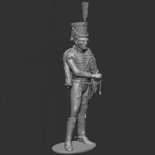 húsar 1st imperio pie soldado Napoleón 3d print model - Mito3D