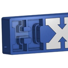 hx logo Led dekorasyon kurmak oyun oyuncu 3d print model - Mito3D