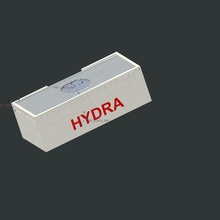 hidra 52 64 hd aquiluminação defletor recife 3d print model - Mito3D