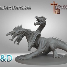 hydra dragon d&d 3d print model - Mito3D
