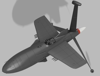 hidra vôo parasita bombardeiro maravilha capitão América vingador 3d print model - Mito3D