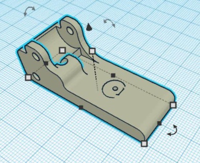 hidra extrusora desencadenar palanca 3d print model - Mito3D