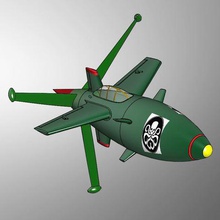 hydra parasita suicida-capitão américa jogo avião 3d print model - Mito3D
