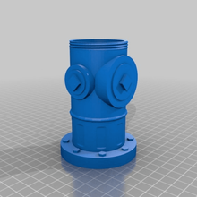 hydrant supports screw lid decor 3d print model - Mito3D
