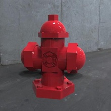 hidrante gadget tubo bombeiro escudo água lugar de metal sweet tooth bolsa o registo mangueira 3d print model - Mito3D