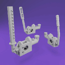 hydraulic handbrakes - 1 24 scale model accessories 3d print model - Mito3D