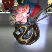 hydrus art vase vasemode voronoi pot decoration flower planter garden groot vases decor wasp nest interior modern poly spiral 3d print model - Mito3D