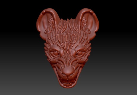 hienas pendiente joyería joya hiena salvaje wild animal zorro colgantes 3d print model - Mito3D