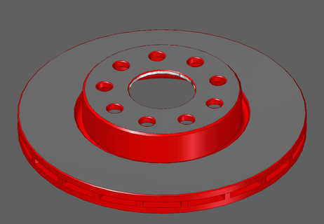 hilux freno rotor repuesto 3d print model - Mito3D