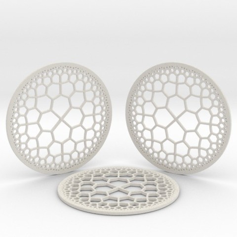 3 hyperbolic coasters home hyperbolics 3D print model - Mito3D