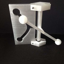 hyperbolic table experiment art math mathproject makeredchallenge2 3d print model - Mito3D