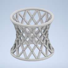 hyperboloid ruled napkin ring hyperbolic hyperboloic lattice model surface math_art 3d print model - Mito3D