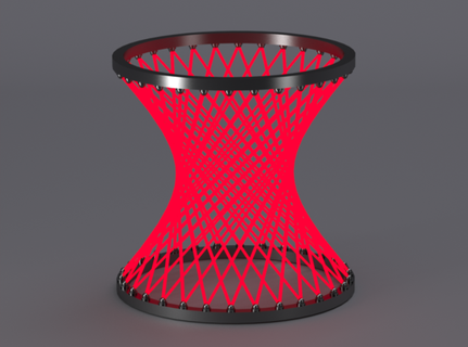 hyperboloïde art math science 3d print model - Mito3D