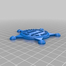 ipercupola sceriffo distintivo 2 gioco personalizzato oggetti scena 3d print model - Mito3D