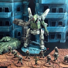 hyperion heavy assault mech 15mm scale game 3d print model - Mito3D