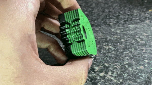 Hypnose Schlüsselbund zappeln gruselig komisch drucken Ort Hypno Getriebe Spinner 3D print model - Mito3D