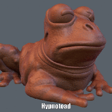 hypnotoad easy print support 20th_century cartoon animal toad figure futurama matt_groening model sculpture supportless 3d print model - Mito3D