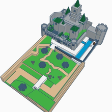 hyrule castle poly gadget legend zelda link ocarina time oot video games 3d print model - Mito3D