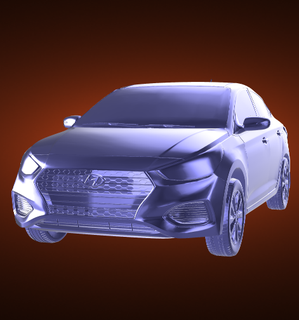 Hyundai acento automóvil coche vehiculo vehículo reunión carrera Deportes derby 3d print model - Mito3D