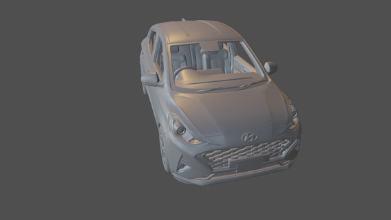 hyundai aura 2020 2021 2019 2022 berlina modello macchina veicolo 3d Stampa giocattolo realistico 3d print model - Mito3D