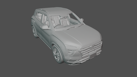 hyundai gesso ev 2021 2019 2022 2020 presente suv modello macchina veicolo 3d Stampa giocattolo realistico 3d print model - Mito3D