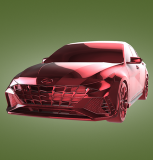 hyundai elantra n 2022 automobile car vehicle rally race sports derby turbo top speed 3d print model - Mito3D