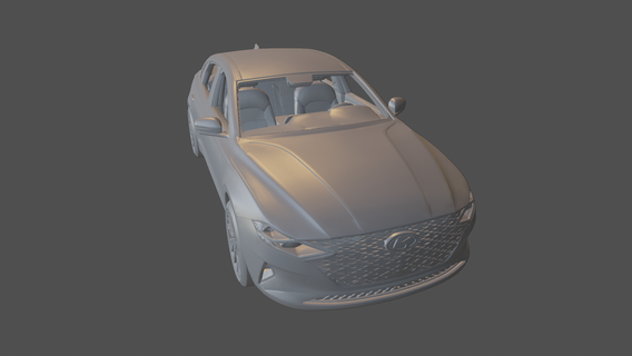 hyundai öğütücü çeşitli 2021 2019 2022 2020 sedan model araba araç 3d Yazdır oyuncak yeni gerçekçi 3d print model - Mito3D