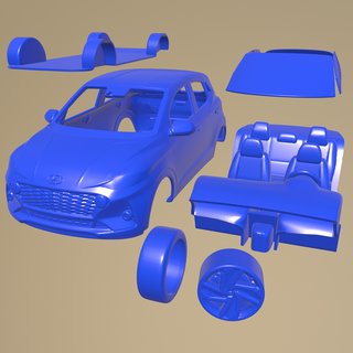 hyundai i10 2020 printable car separate parts 3d print model - Mito3D