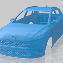 hyundai kona 2021 imprimable corps voiture Jeu fente scalextric tamiya rc miniz loisir micro 3d print model - Mito3D