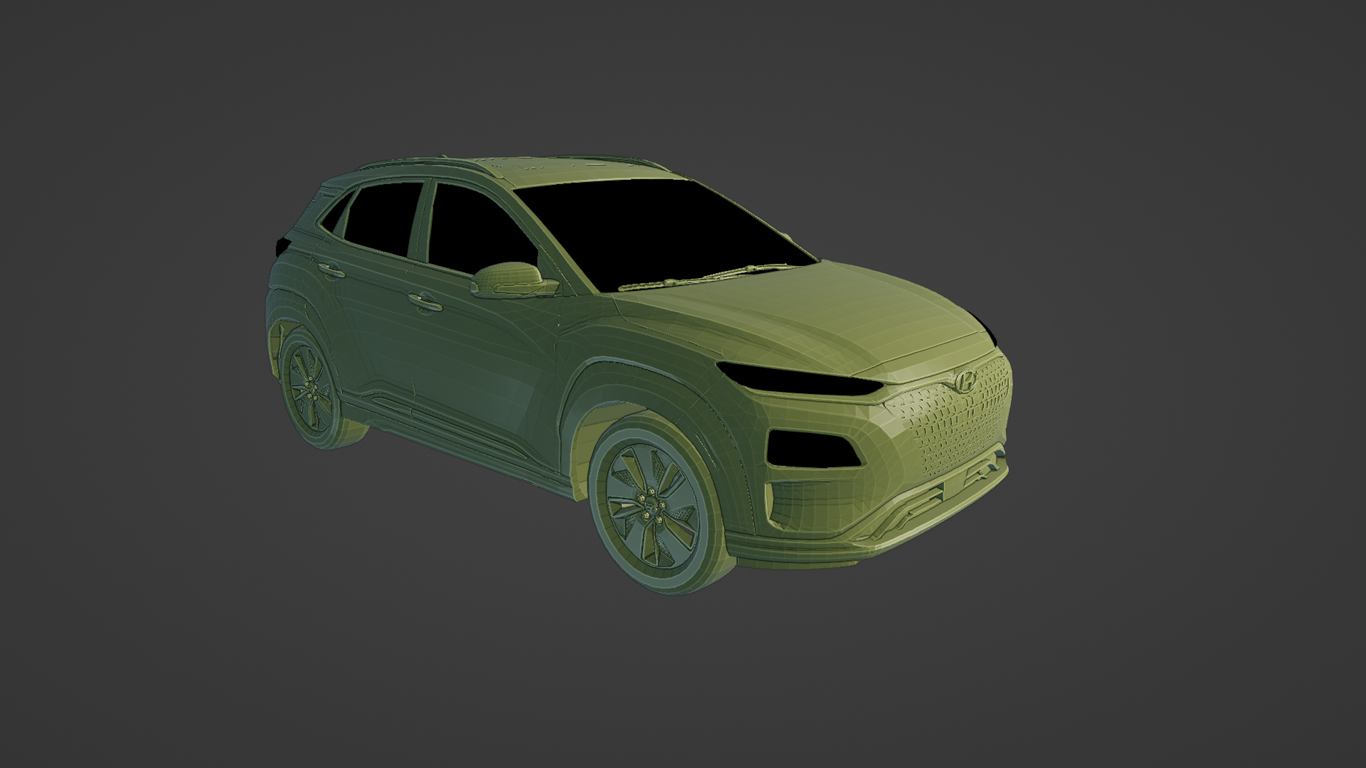 hyundai Kona elektrik 2020 pil eko 2021 2022 2023 5 kapı hatchback alt kompakt karşıdan karşıya geçmek suv güney Koreli encino araba 3D print model - Mito3D