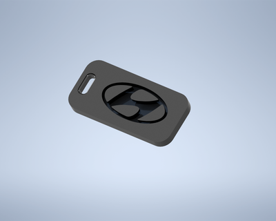 hyundai logo amblem anahtarlık Koreli araba anahtar moda tasarım 3d print model - Mito3D