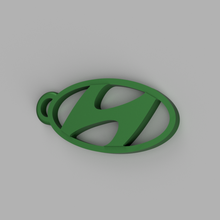 hyundai logo anahtarlık 3d print model - Mito3D
