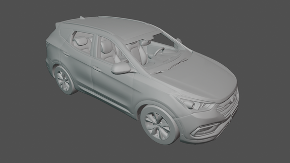 Hyundai Santa fe verschiedene 2015 2016 2017 2018 2019 2020 suv Wagen Fahrzeug 3d drucken Modell Spielzeug 3d print model - Mito3D