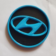 hyundai santa fe central cap wheel cover logo fashion 2002 santafe 3d print model - Mito3D