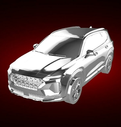 hyundai papa noel fe 2020 automóvil coche vehiculo vehículo reunión carrera deportes derby superdeportivo gt 3d print model - Mito3D
