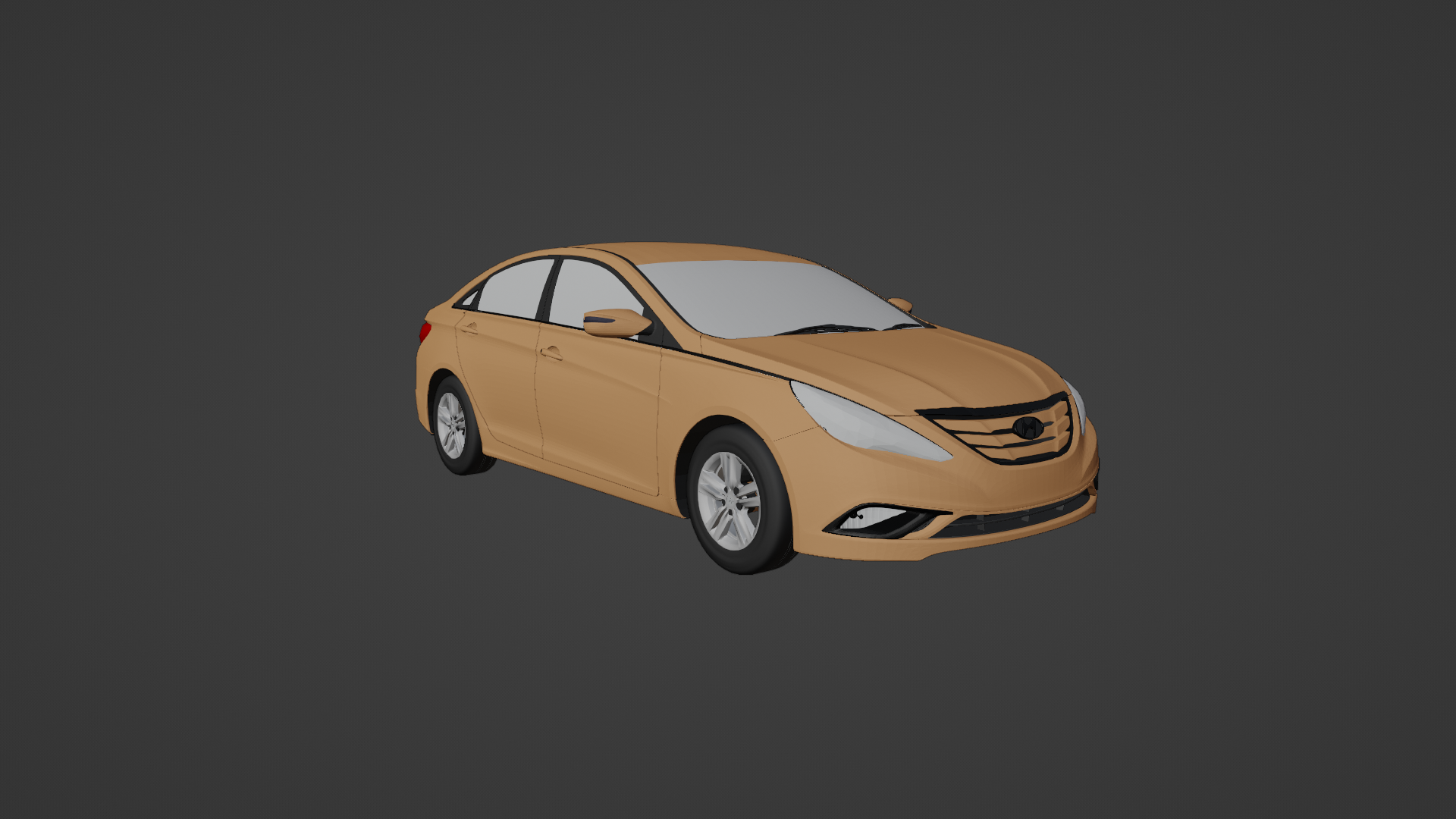 hyundai sonata 2014 mk7 lf 2015 2016 2017 2018 4 porta berlina salone Sud Corea coreano hq stl macchina standard 3D print model - Mito3D