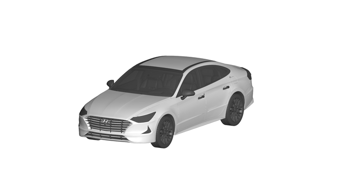 hyundai sonat 2021 oyun oto araba car3d araç otomobil rc ar vr meta veri deposu 3d print model - Mito3D