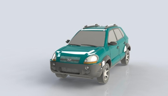 hyundai tucson scala modello macchina macchine carrelli veicoli veicolo preferiti 3d stampa 3d print model - Mito3D