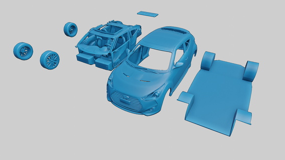 Hyundai Veloster Hyundai Veloster 2021 2019 2022 2020 2023 hatchback suv modelo coche vehiculo vehículo 3d impresión juguete realista 3d print model - Mito3D
